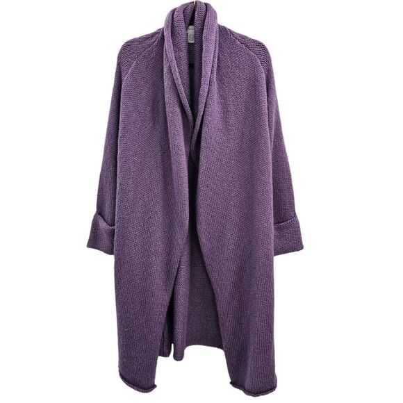 SOFT SURROUNDINGS Cardigan Medium Sweater Wool Mohair Chunky Telluride Long - Picture 4 of 10